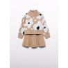 Conjunto tricot falda plisada niña Abel&Lula
