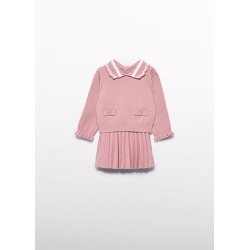 Conjunto falda plisada tricot bebé Abel&Lula
