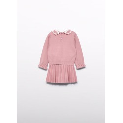 Conjunto falda plisada tricot bebé Abel&Lula