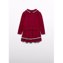 Conjunto falda tricot plisado niña Abel&Lula