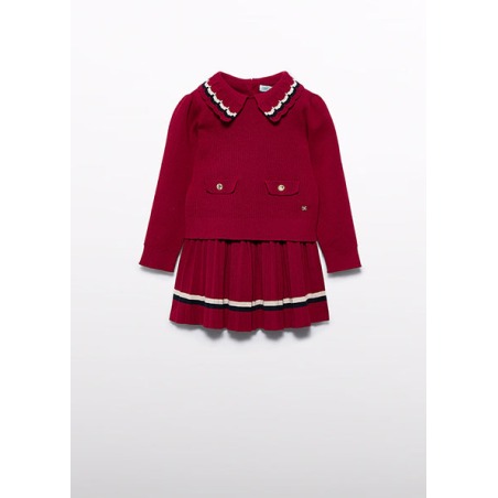 Conjunto falda tricot plisado niña Abel&Lula