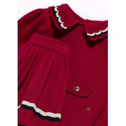 Conjunto falda tricot plisado niña Abel&Lula