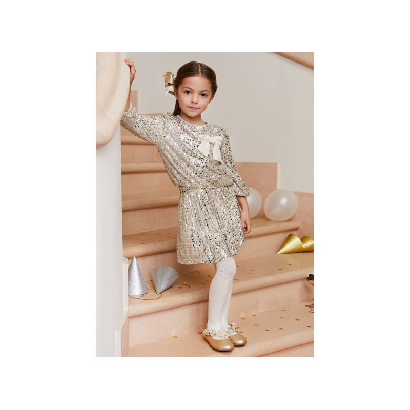 Conjunto falda lentejuelas niña Abel&Lula