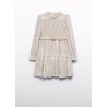 Vestido punto plisado brillo Abel&Lula