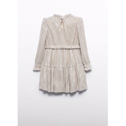 Vestido punto plisado brillo Abel&Lula