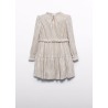 Vestido punto plisado brillo Abel&Lula