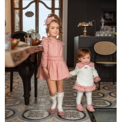 Vestido infantil plumeti...