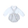 Peto cuadros con camisa bebe niño Popys