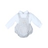 Peto cuadros con camisa bebe niño Popys