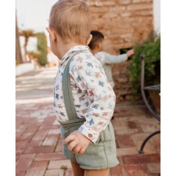 Conjunto bebe niño estampado pájaros Popys