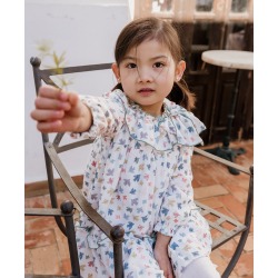 Vestido infantil estampado pájaros Popys