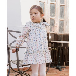 Vestido infantil estampado pájaros Popys