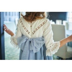 Vestido niña ceremonia bicolor tul La Ormiga