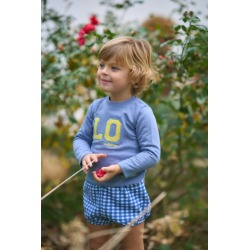 Conjunto bebe niño ranita y sudadera vichy