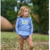 Conjunto bebe niña ranita y sudadera vichy