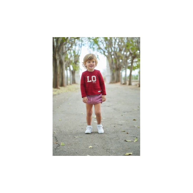 Conjunto bebe niño ranita y sudadera vichy
