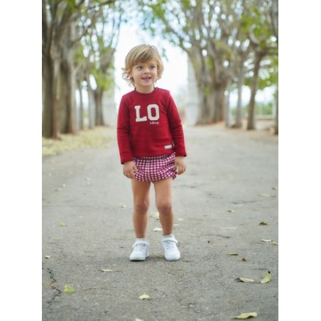 Conjunto bebe niño ranita y sudadera vichy