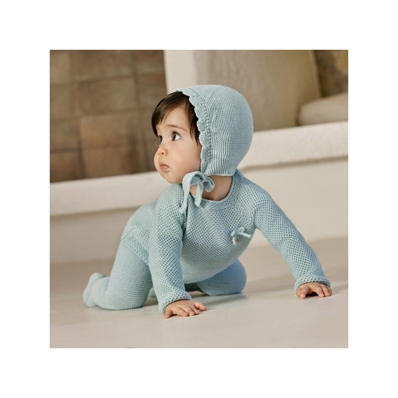 Conjunto bebe polaina lin recogidas Juliana