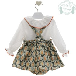 Conjunto pichi bebe niña "Familia Calcuta" Marta y Paula