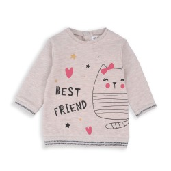 Vestido serigrafia gatita Babybol