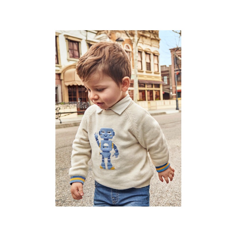 Jersey motivo intarsia bebé niño mayoral