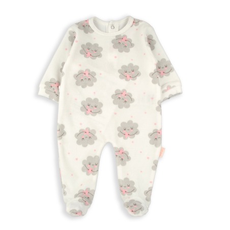 Pelele bebe niña nubes Babybol
