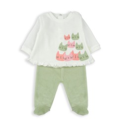Conjunto polaina bebe niña...