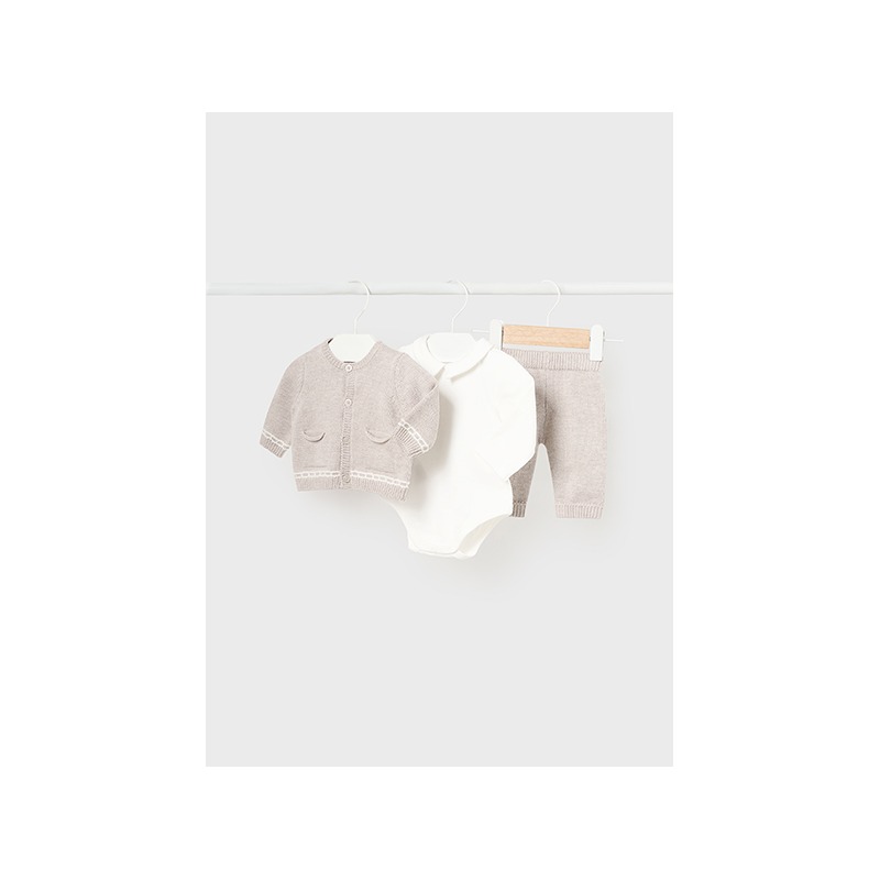 Conjunto 3 piezas tricot bebe mayoral