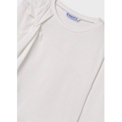 Camiseta con brillo nudo chica mayoral