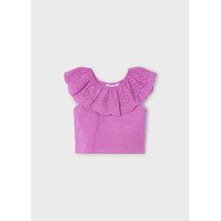 Camiseta m/c combinada niña mayoral