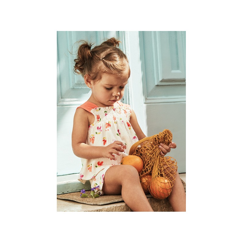 Conjunto short punto bambula bebe niña mayoral