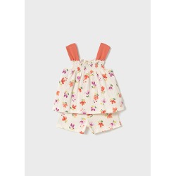 Conjunto short punto bambula bebe niña mayoral