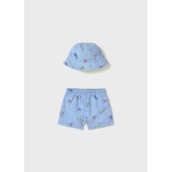 Conjunto bañador con gorro bebe niño mayoral