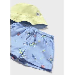 Conjunto bañador con gorro bebe niño mayoral