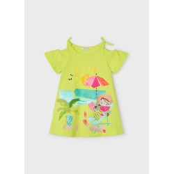 Vestido aplicaciones niña...