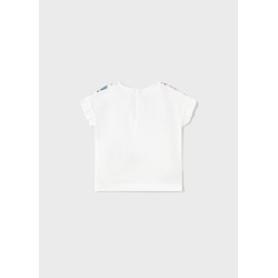 Camiseta m/c grafica flores bebe niña mayoral