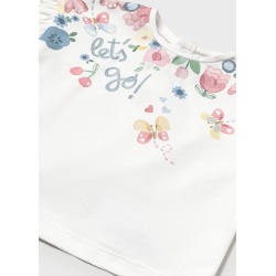 Camiseta m/c grafica flores bebe niña mayoral
