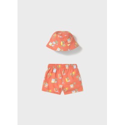 Conjunto bañador con gorro bebe niño mayoral