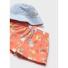 Conjunto bañador con gorro bebe niño mayoral