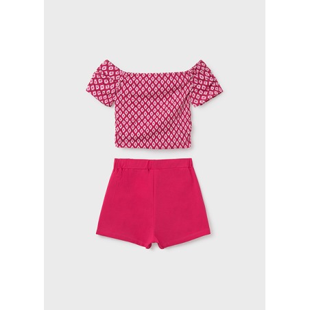 Conjunto short estampado chica mayoral