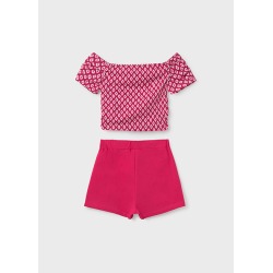 Conjunto short estampado chica mayoral