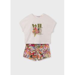 Conjunto short estampado chica mayoral