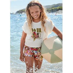 Conjunto short estampado...