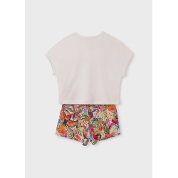 Conjunto short estampado chica mayoral