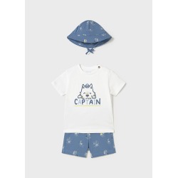 Conjunto punto print con gorro bebe niño mayoral