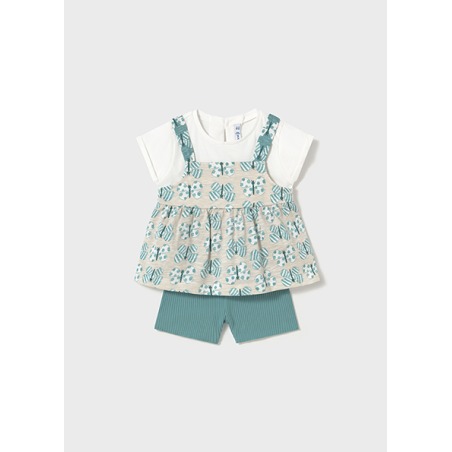 Conjunto short ciclista bebe niña mayoral