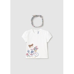 Camiseta m/c con diadema...