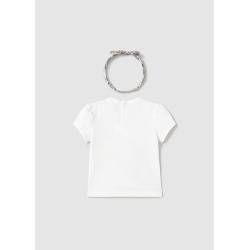 Camiseta m/c con diadema bebe niña mayoral