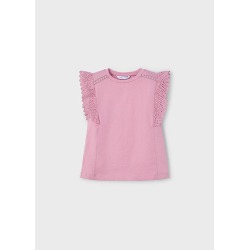 Camiseta m/c crochet niña...