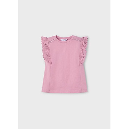 Camiseta m/c crochet niña mayoral